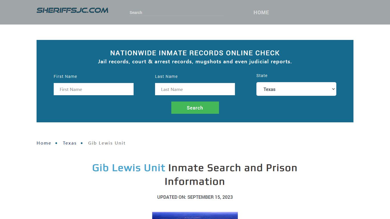 Gib Lewis Unit Inmate Search, Visitation, Phone no. & Mailing Information